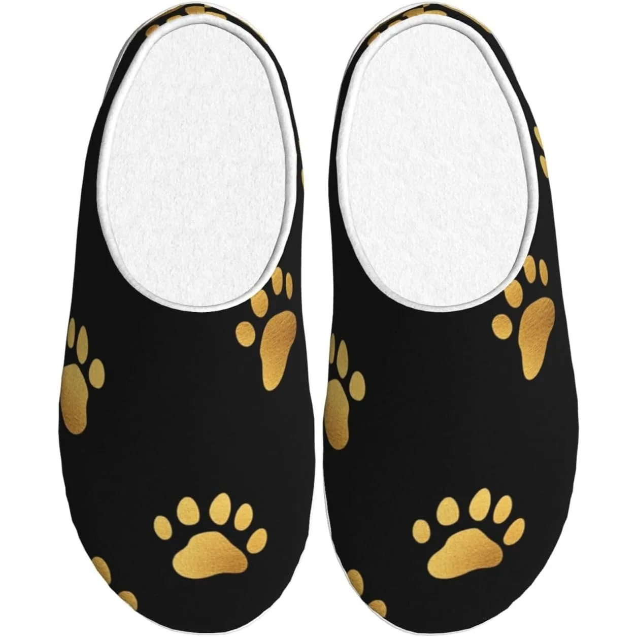 

Золотые женские уютные тапочки Dog Paw, домашние и уличные домашние тапочки из мягкого хлопка с противоскользящей подошвой
