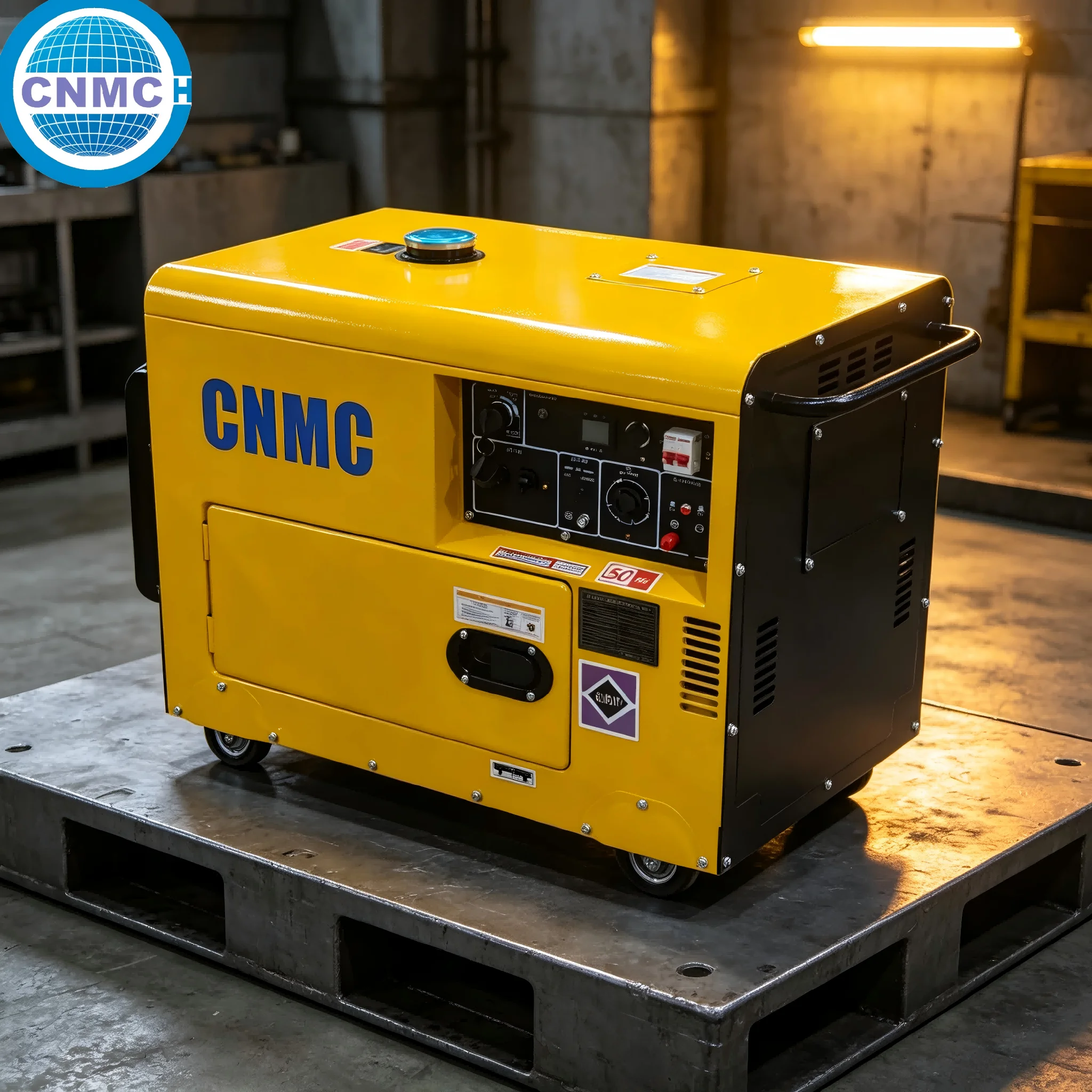 

CNMC 3KW 5KW 8KW 10KW Portable Diesel Generator Silent generators for home electricity diesel generator Electric Mobility Wheel