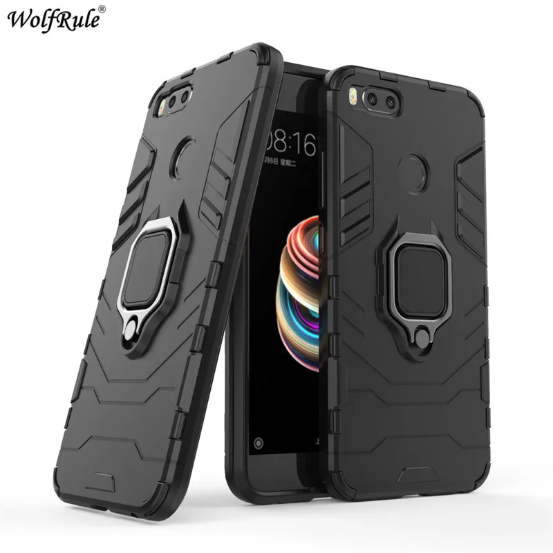 Cover For Xiaomi Mi A1 Case Ring Holder Armor Bumper Funda For Xiaomi Mi 5X Phone Case For Xiaomi Mi A1 Cover MiA1 Mi5X 5.5\'\'