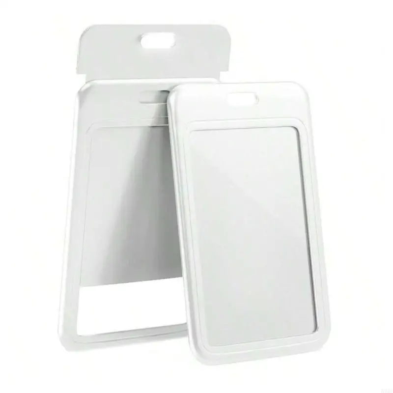6 Pack Sliding Badge Holders with Tool-Free Card Changes, ABS Plastic Cases in Six Colors for Employee IDs, Student IDs and 896C