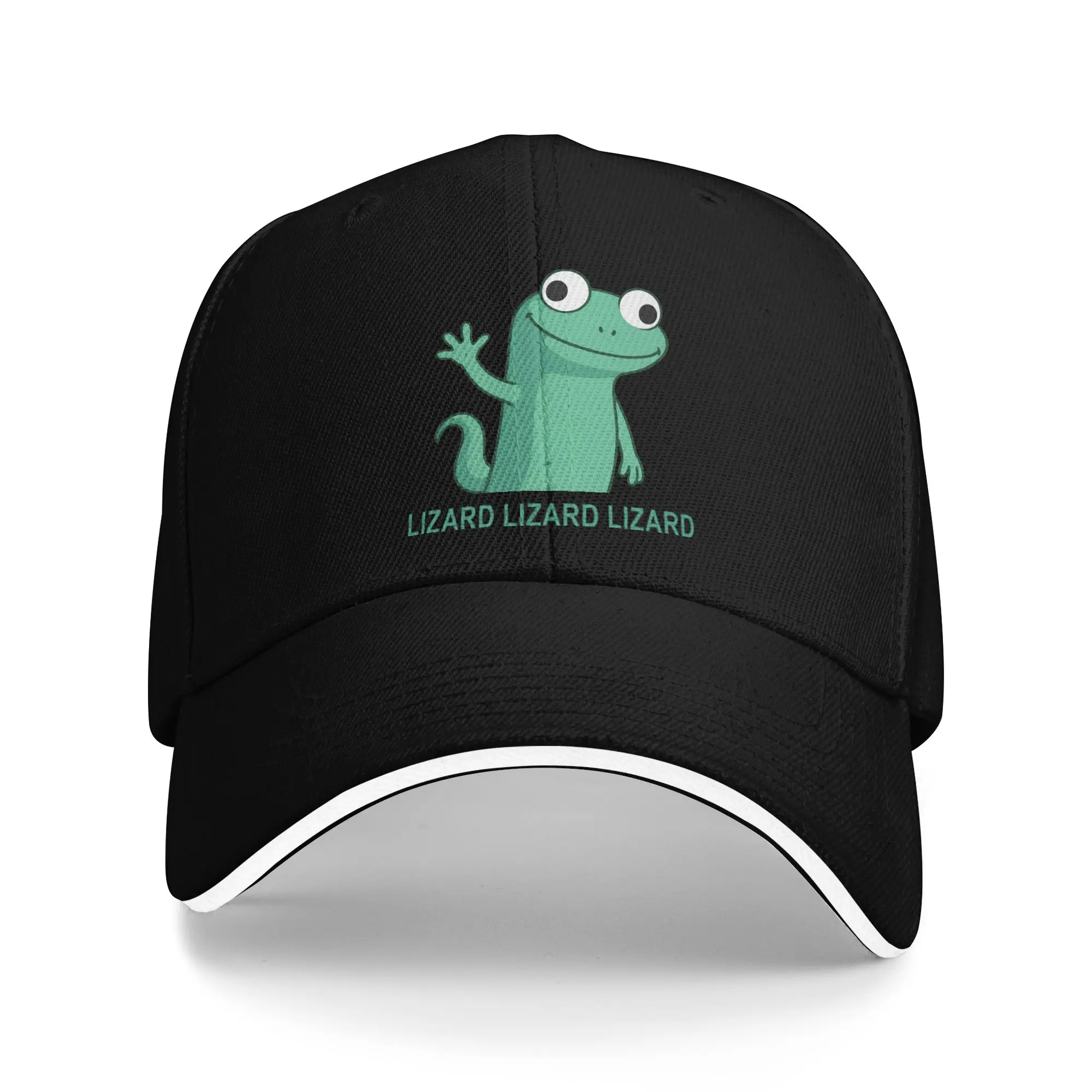 Hoppers Lizard Weirdcore Animal Baseball Cap Fashion  Sandwich Hats Unisex Style Adjustable Dad Hat Sport