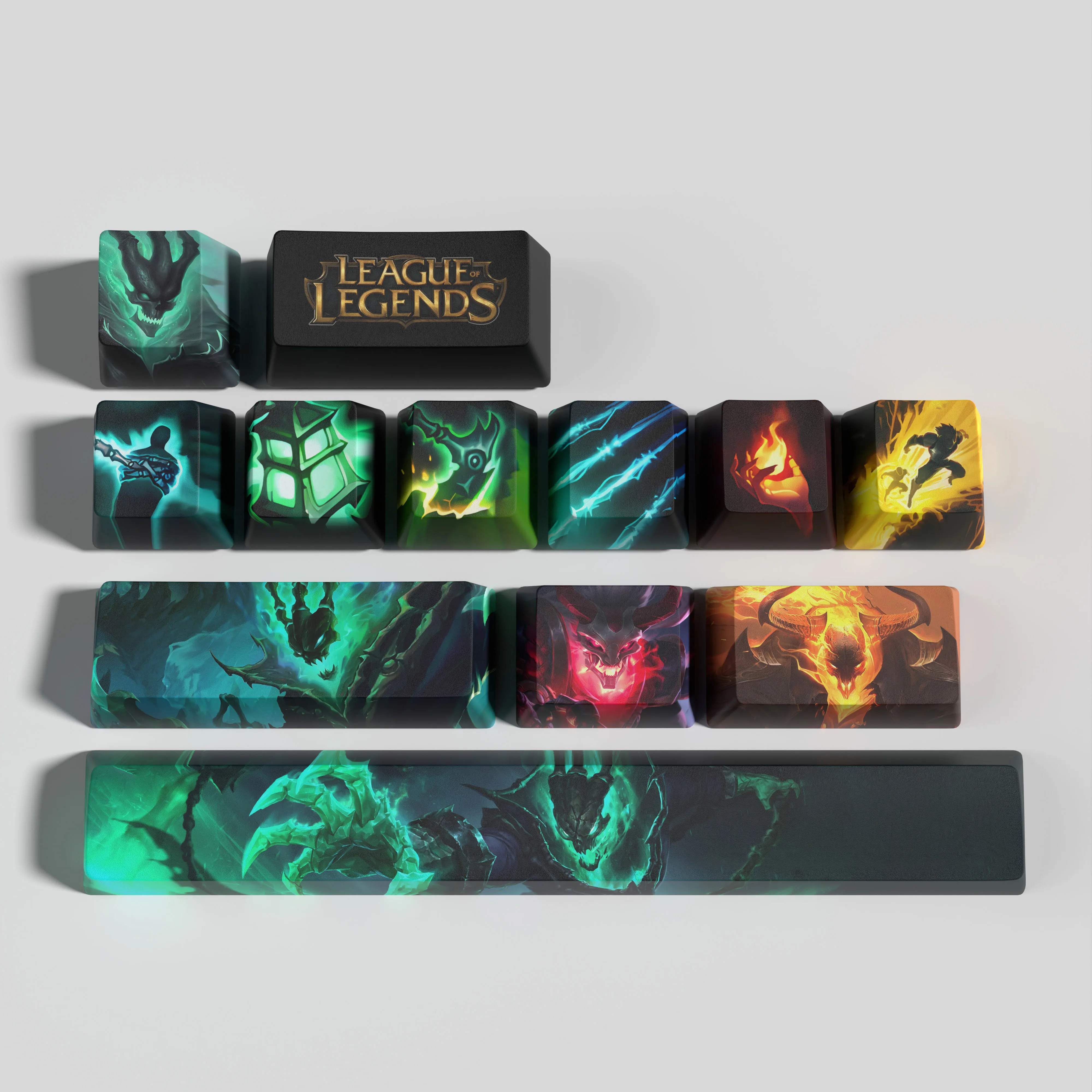 Thresh  keycaps League of Legends keycaps  game keycaps OEM Profile 12keys PBT dye sub keycaps