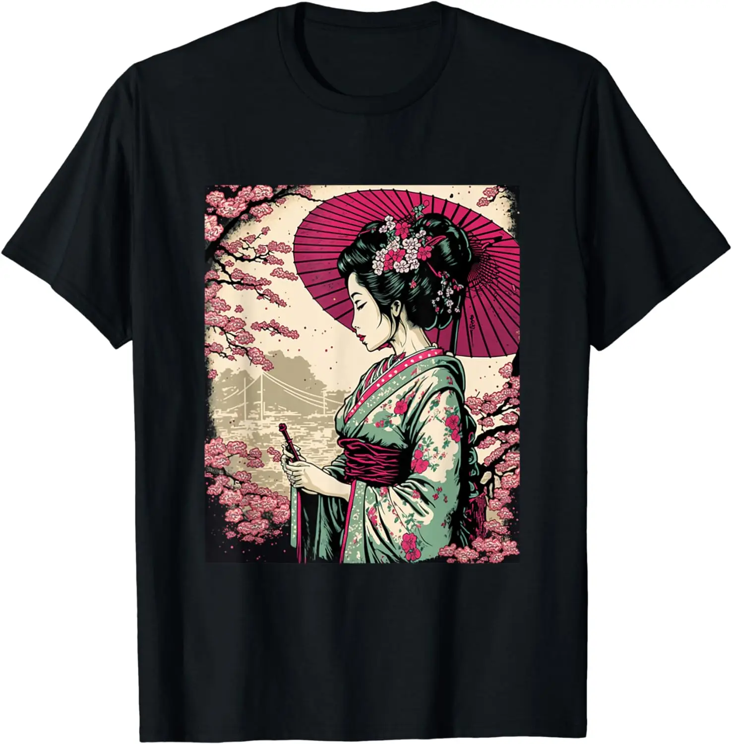 Classic Portrait Geisha T-Shirt