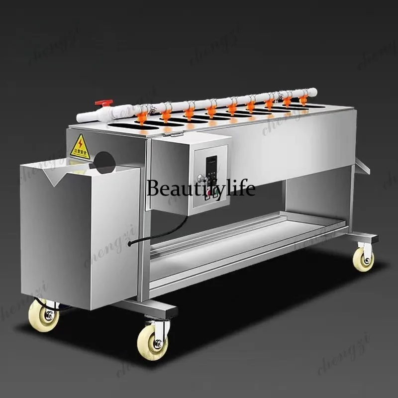 Automatic bamboo shoot tribute vegetable peeling machine Commercial peeling machine High-efficiency scraping machine