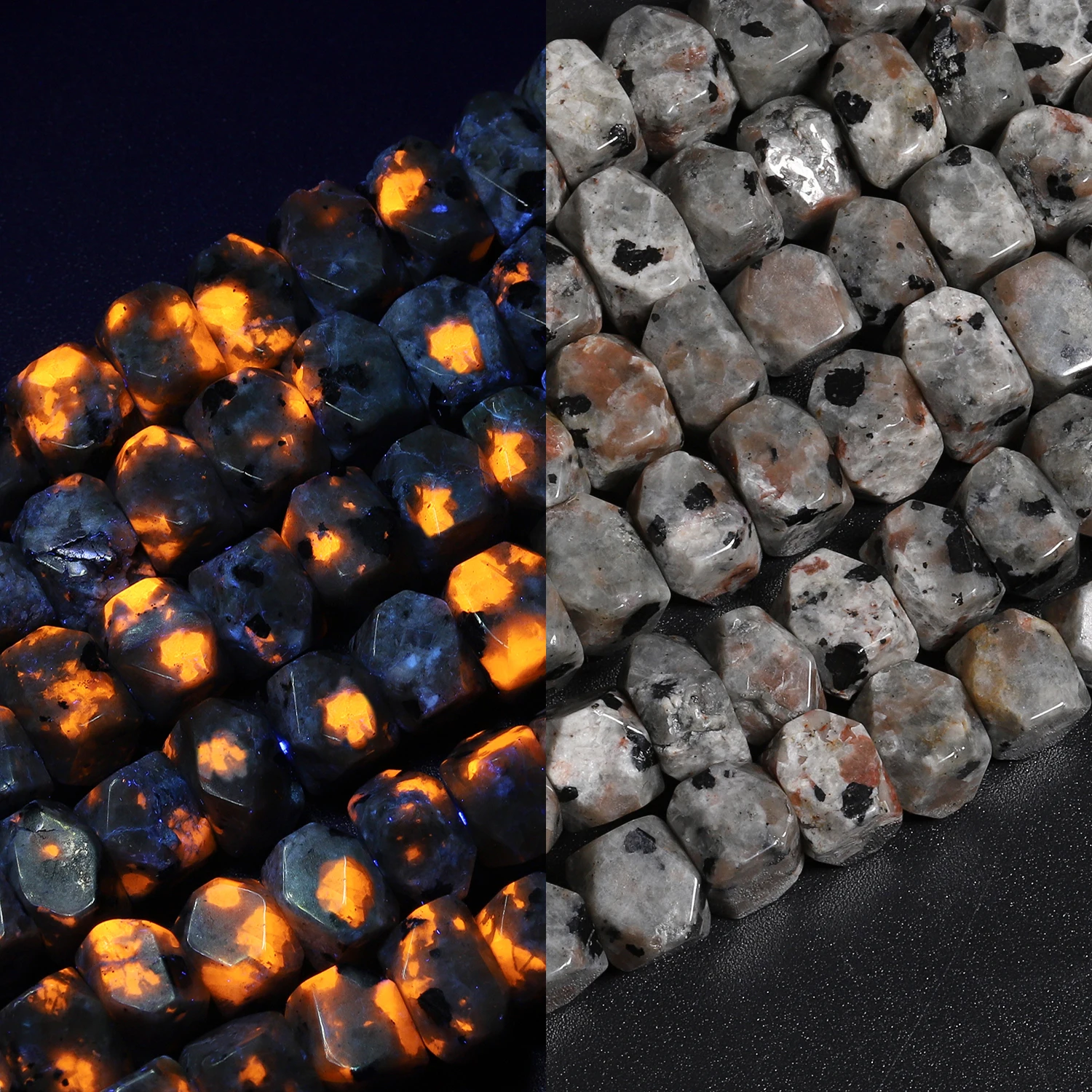 6x11mm Irregular Flame Stone Beads for Jewelry Making DIY Crafts Assorted Beads for Bracelets Loose Spacer Accessories  7.5in