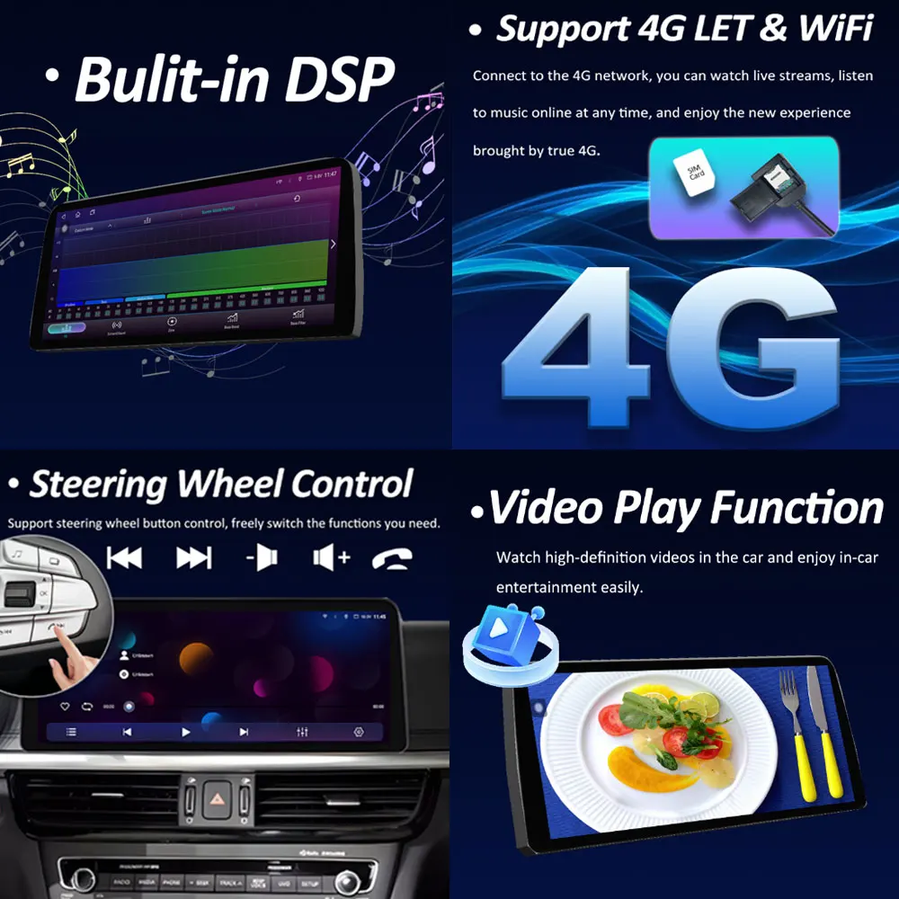 12.3 inch Touch Screen Android OS for Hyundai TUCSON 2019 2020 Wireless Carplay Car Multimedia Video Radio Player GPS Navi WIFI