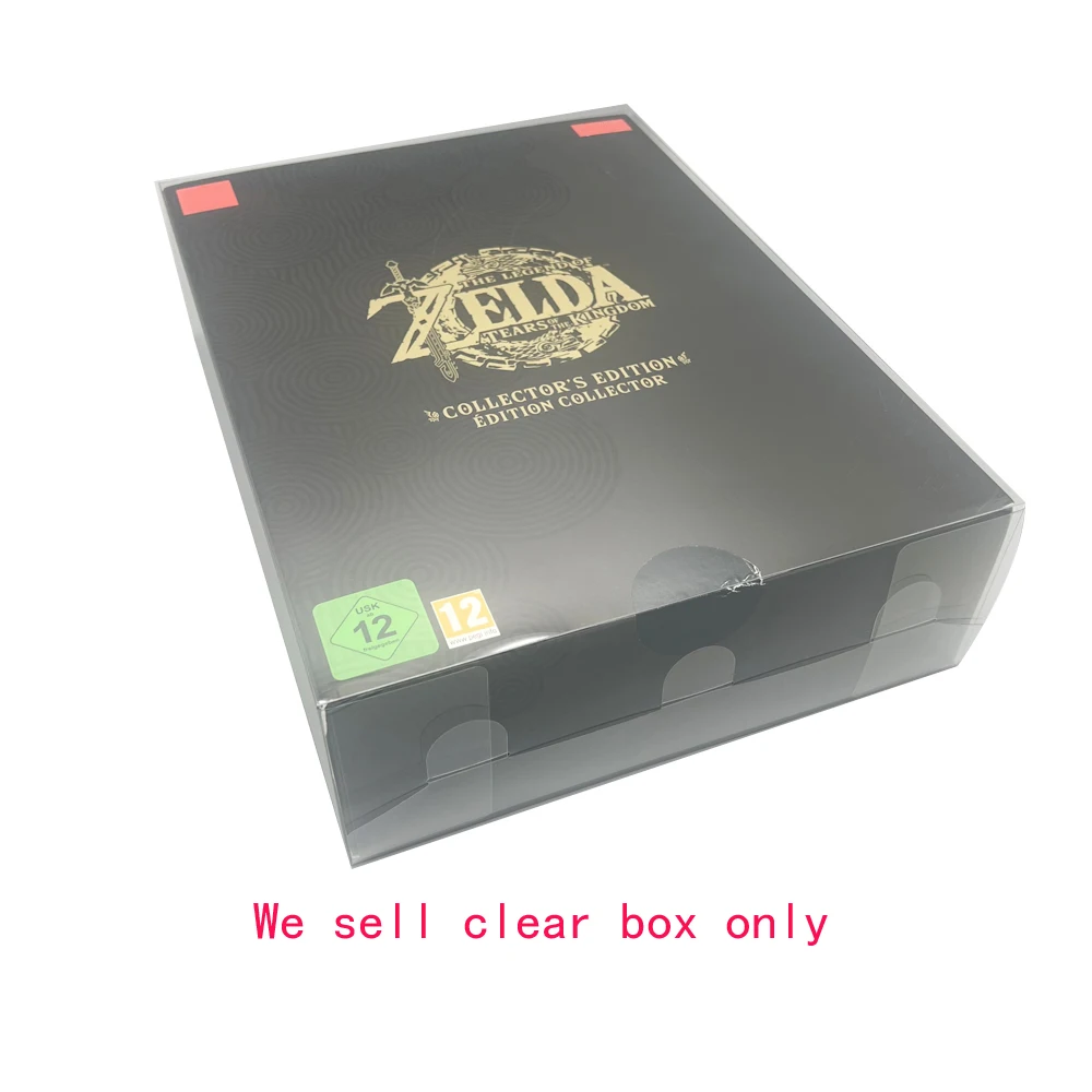 Transparent PET cover box For Switch NS for The Legend of Zeldaa: Tears of  Kingdom Collector's edition game storage display box