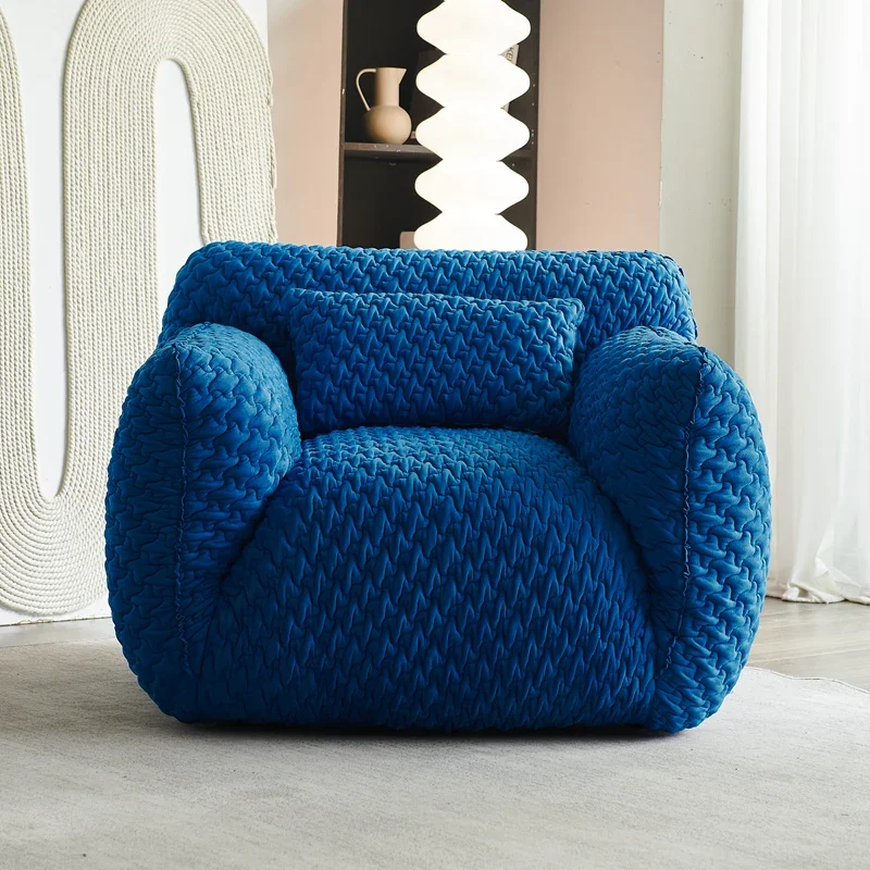 

HHBlue Fat Sofa Chair Living Room Single Sofa Balcony Bedroom Creative Lazy Sofa Leisure Chair