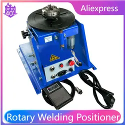 110V/220V Rotary Welding Positioner Welding Turntable 10KG Welding Positioning Machine Turntable Tilte Table for Annular Welding