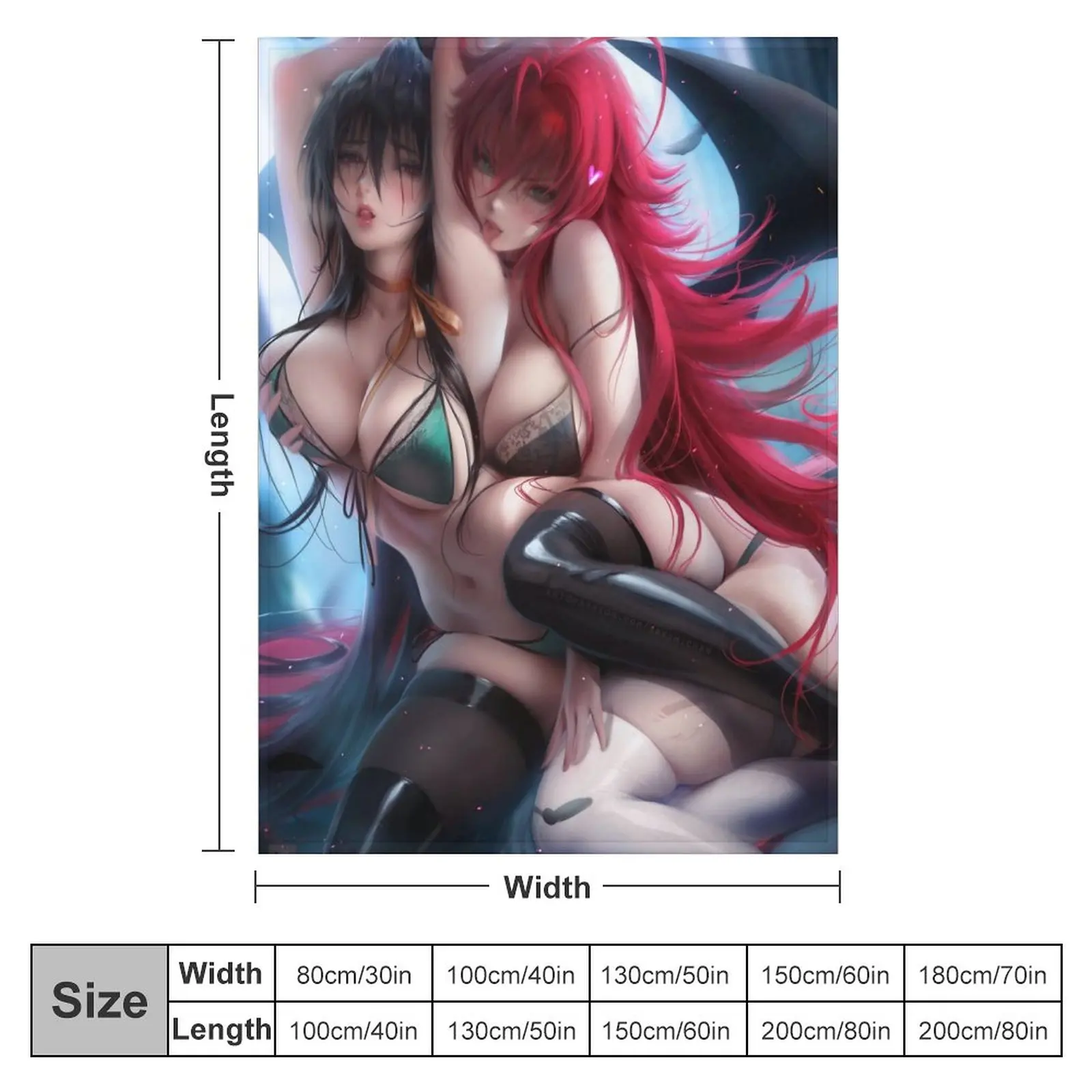 Rias_gremory  (13) Fleece Flannel  Blankets Luxury Soft Cozy Sofa Blanket,Reversible Bed Throws TV Home Decorative Blanket