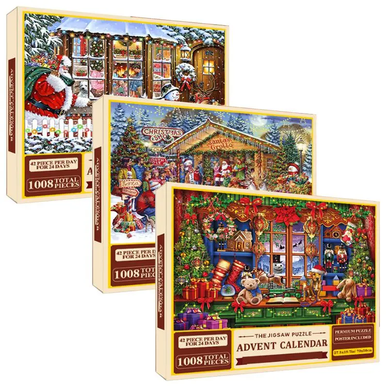 

Christmas Advent Calendar 2024 Xmas Puzzle For Kids Adults Countdown Calendars For Boys Girls Puzzle Party Gift Family Game Toy