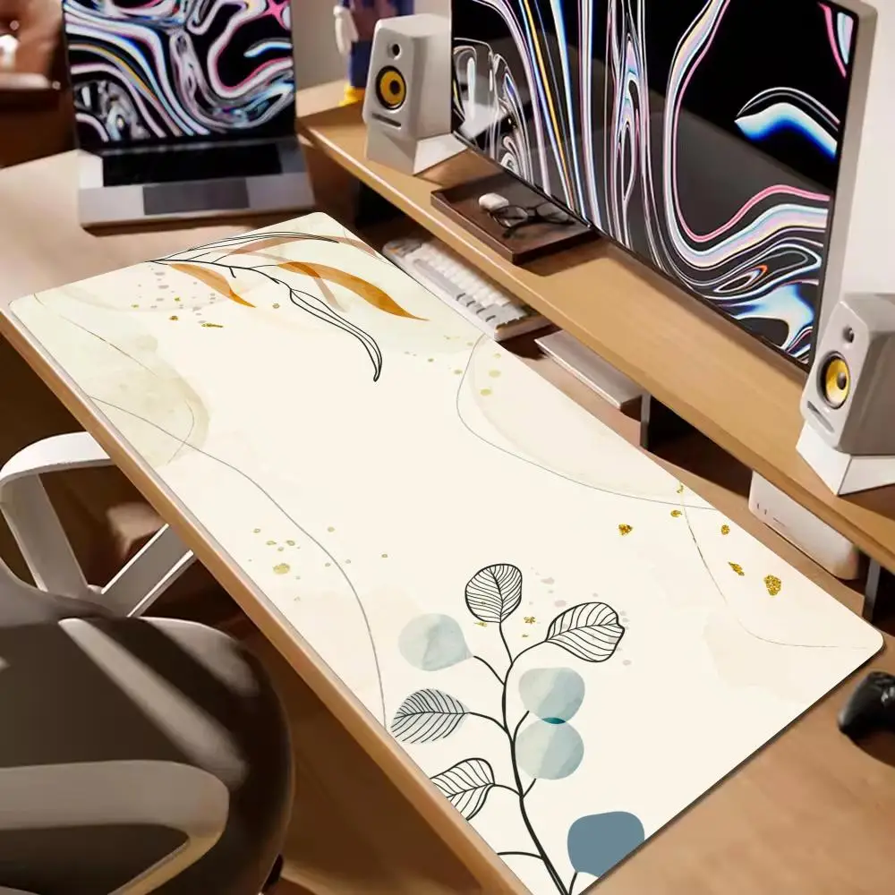 

Bohemian Retro Flowers Mouse Pad Large Rubber Base Anti-slip Desk Accessories Mousepad for Offices&Gamer Keyboard Mats Decor Mat