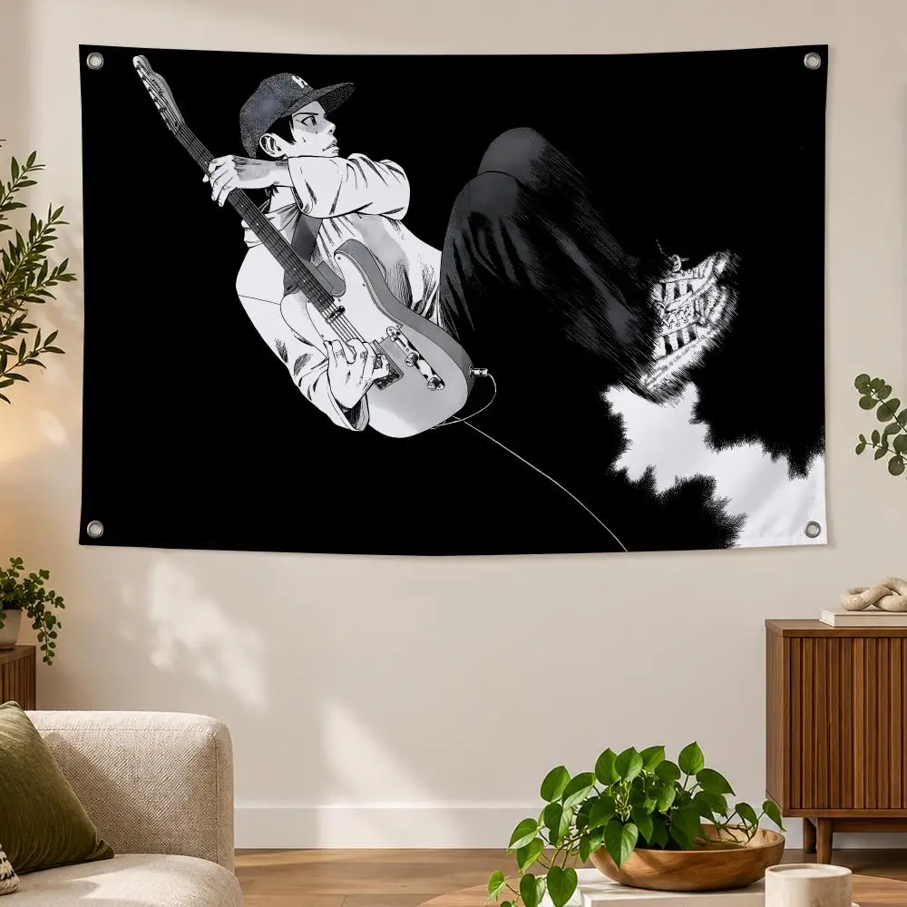 Anime Music Classic B-BECK Flags Banner Decor for Bedroom,Garden,Party,Club,Gaming Room,Indoor Outdoor
