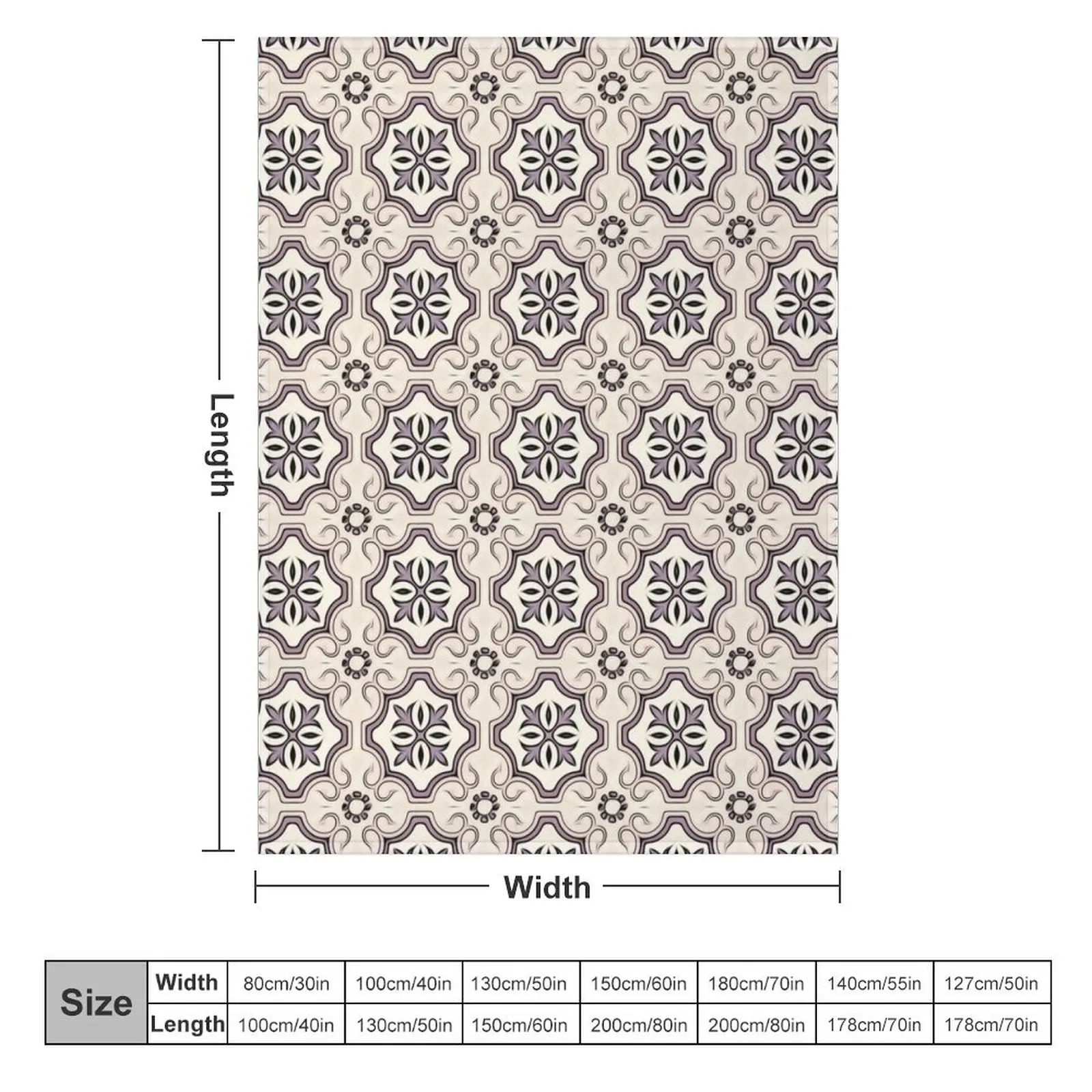 Floor Series: Peranakan Tiles 68 Throw Blanket Baby Soft Big for winter Blankets