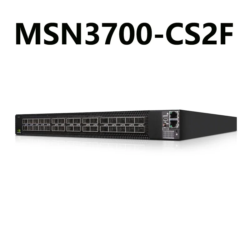 NVIDIA Mellanox MSN3700-CS2F Onyx System Spectrum-2 100GbE 1U Open Ethernet Switch 32x100GbE QSFP28