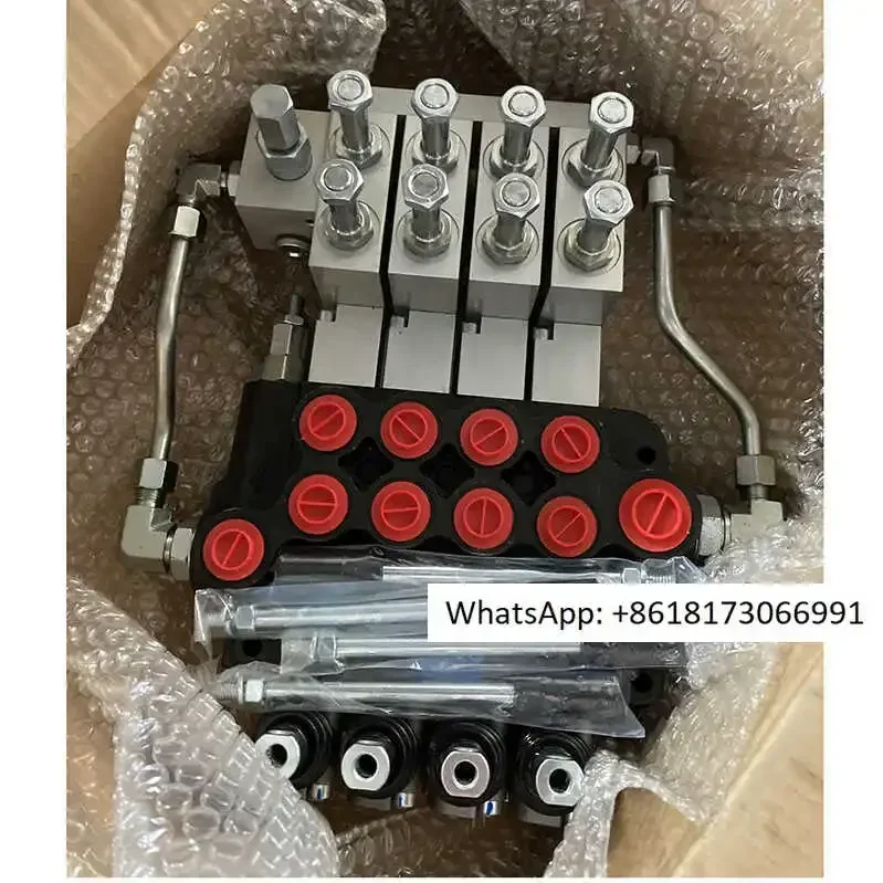 Remote control electro-hydraulic P80 series multi way valve distributor, obstacle clearing vehicle, harvester, forklift, crane