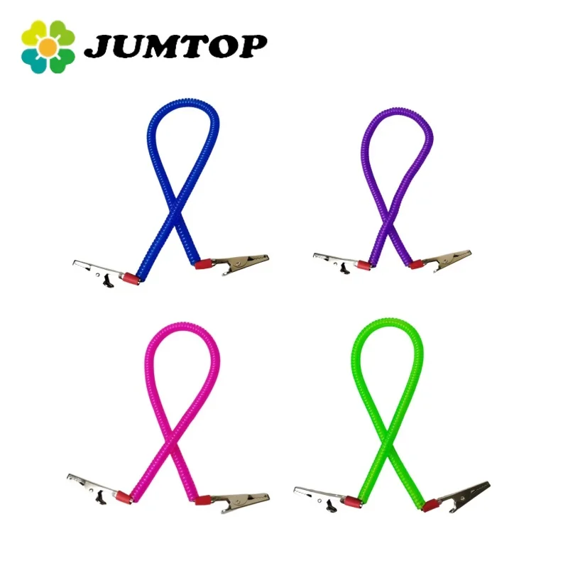 JUMTOP 1Pcs Dental Scarf Clip Napkin Towel Holders Spring Rope Spring Loaded Clip Dentistry Tools