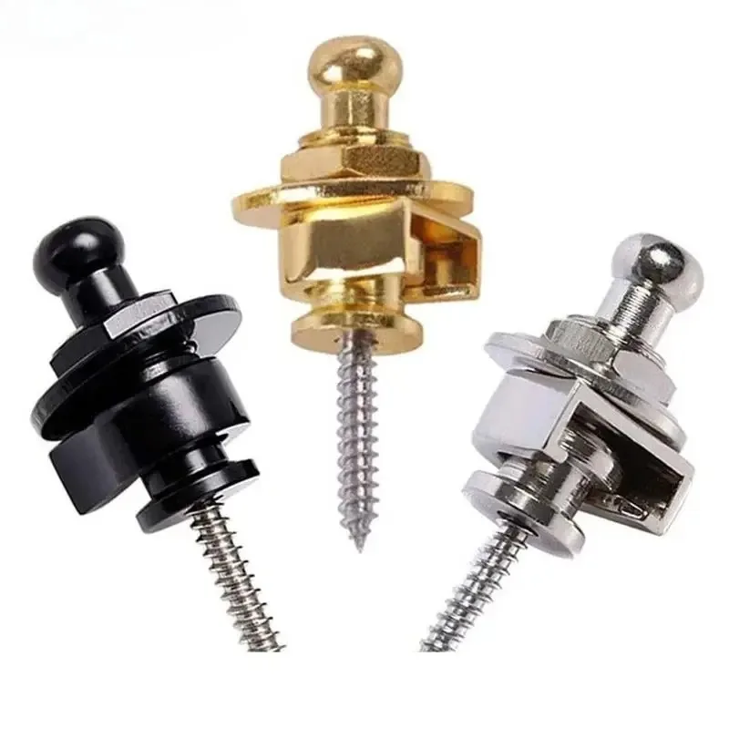 Guitar Strap Lock Straplock Button Guitar Buckle Skidproof locking pegs Pins for Acoustic Electric Bass Strap Lock Buttons Pins.