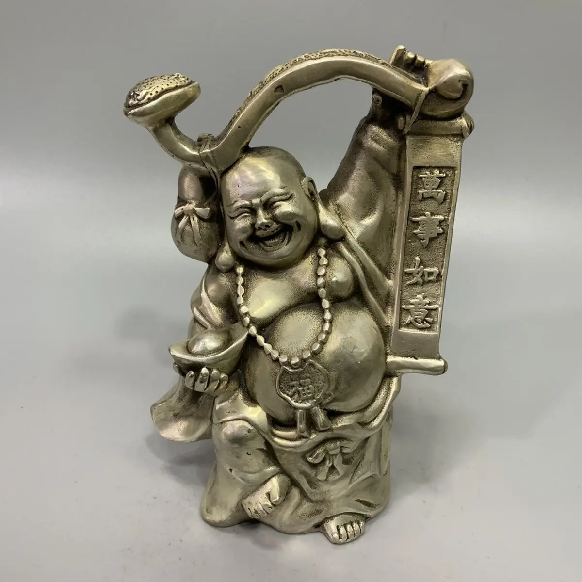 Ruyi laughing buddha Statue Sculpture Figurine Home Decoration