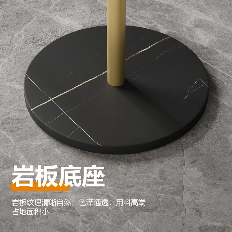 Floor Coat Rack Modern Luxury Marble Metal Clothes Hats Stand  Entryway Hallway Storage Stand with Marble Base
