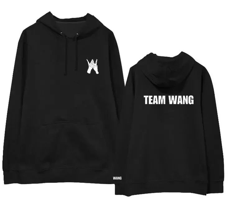 New K Pop Kpop Got7 Jackson Team Wang Same Printing Fleece/thin Pullover Hoodies for I Got7 Autumn Winter Unisex Sweatshirt