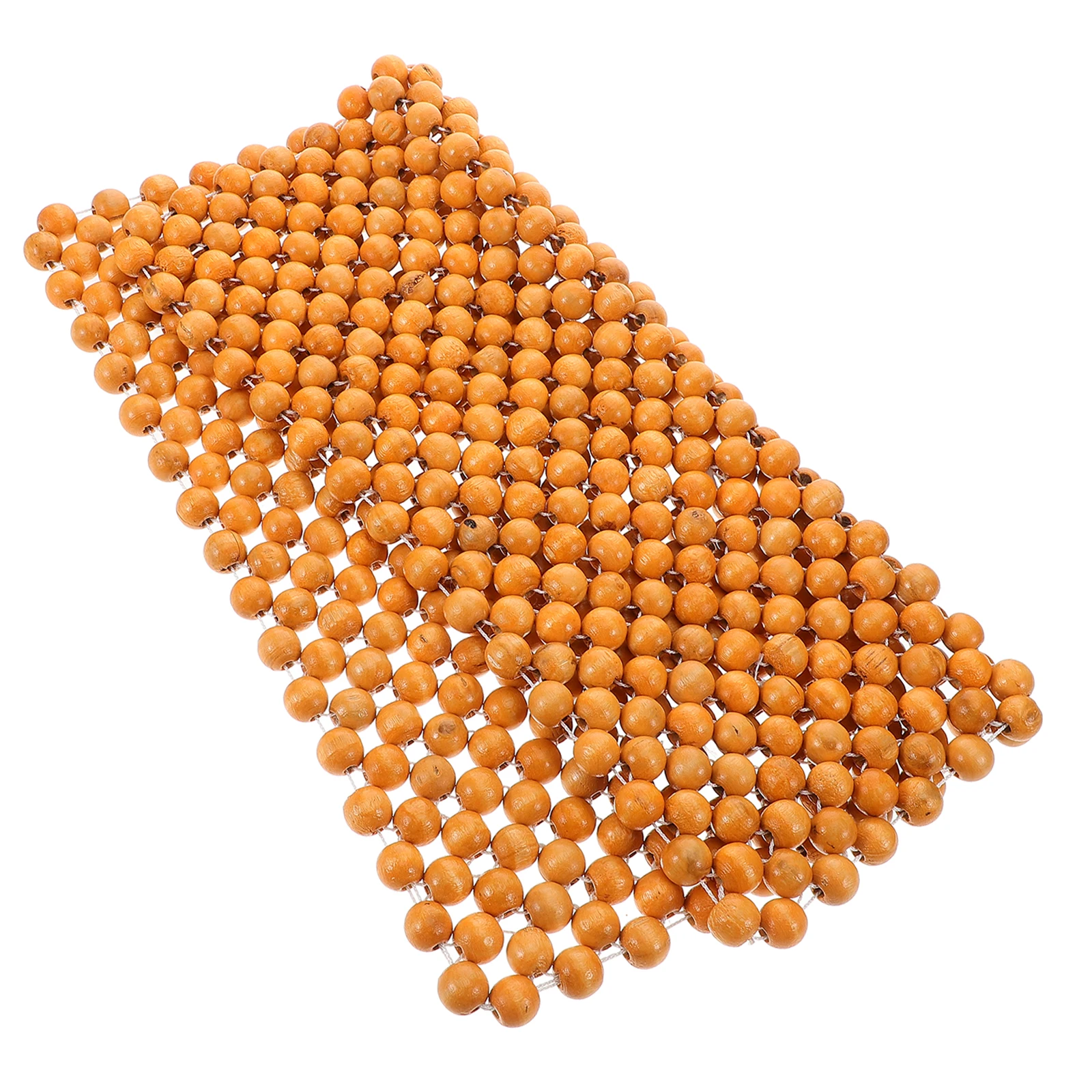 

Wood Beaded Car Seat Cushion 44X44Cm Cooling Massage Pad For Driver Ventilation Summer Travel Office Chair Auto Truck