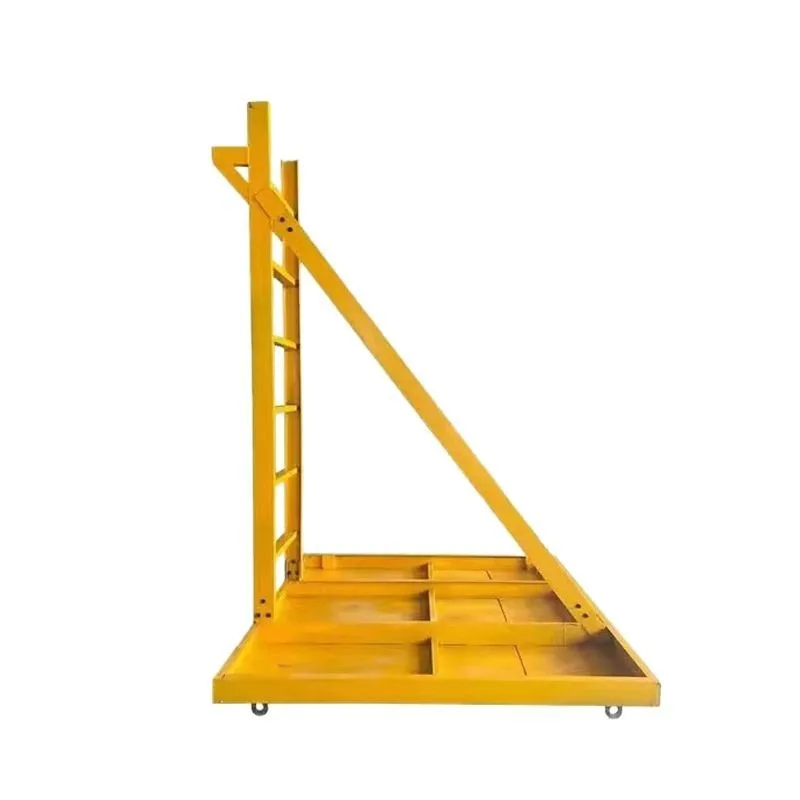 Construction site aerial work elevator shaft unloading operation construction platform
