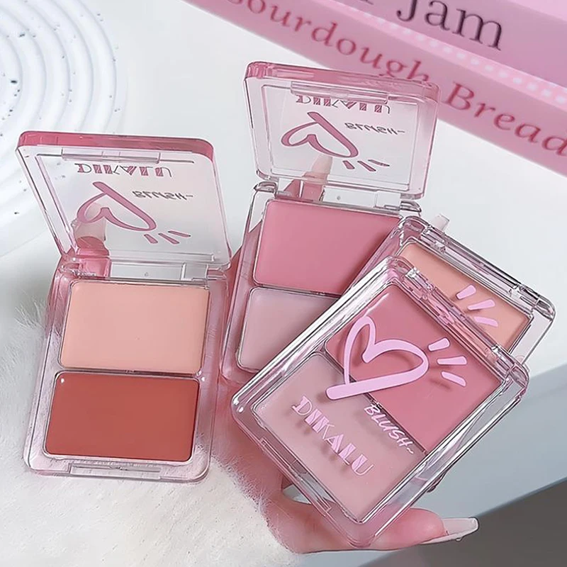 DIKALU Water Light Blush Cream Long Lasting Waterproof Cheek Tint Face Contouring Makeup Milk Tea Color Hydrating