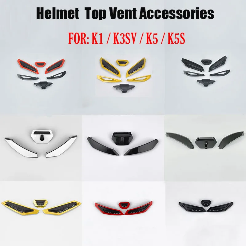 K1 Motorhelm Top Vent Accessoires K1 K3sv K5 K 5 K 5S Helm Mond Vervangende Top Ventilatiebescherming Windhelm Capacete De Moto