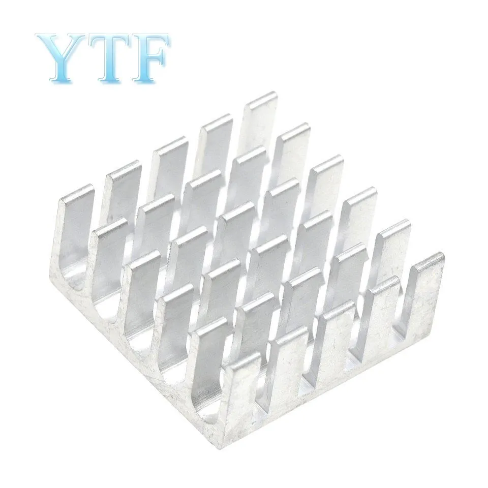 5PCS Heatsink Radiator Cooler Radiator 22x22x10MM High Quality Silver Slot Heat Sink 