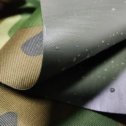 Thickened Waterproof Oxford Cloth 600D Camouflage Cloth PVC Adhesive Coating Canvas Canopy Tent Luggage Outdoor Rainproof Fabric