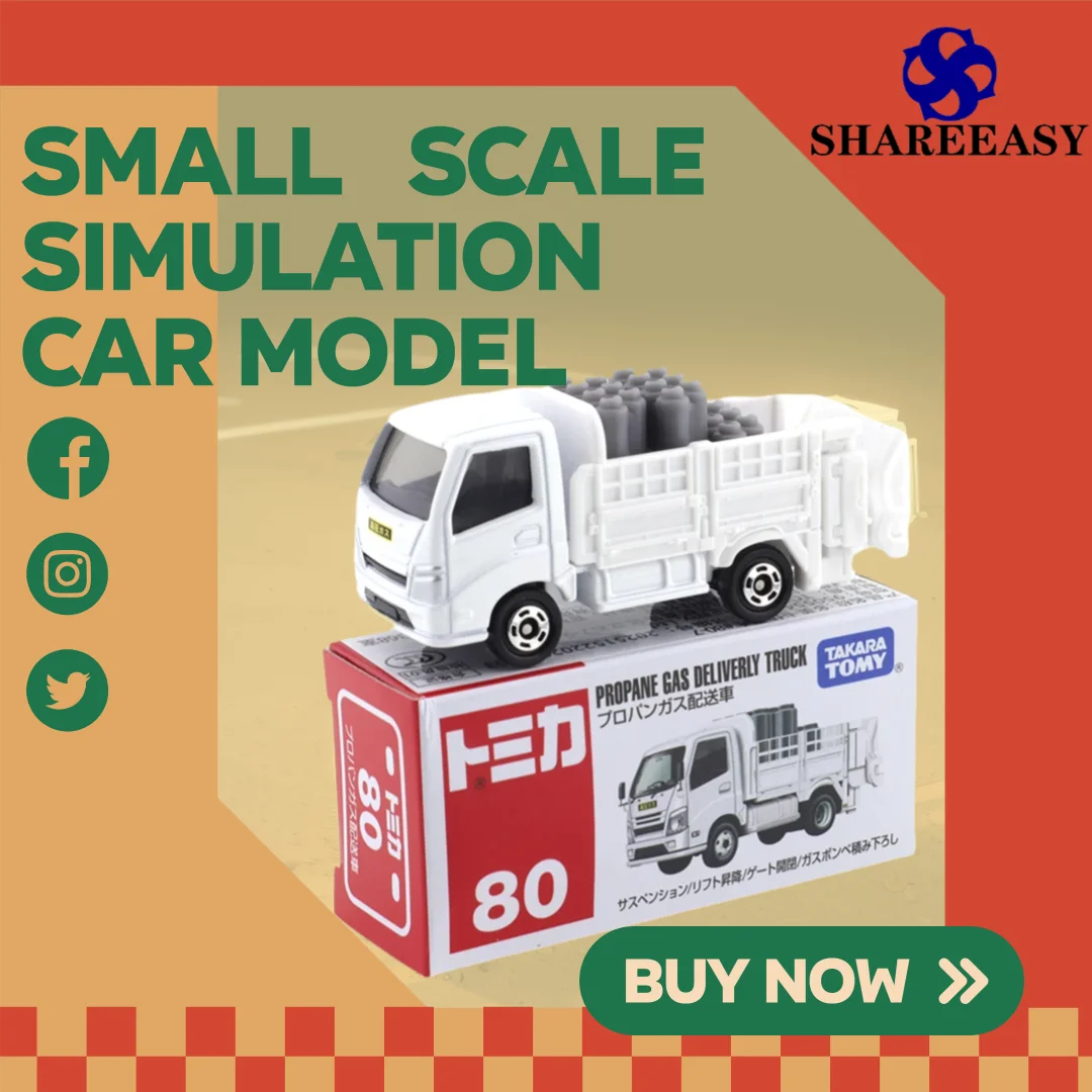 

Takara Tomy Tomica 1/64 Kids Toys Miniature Car Model Transport Truck No. 80 Propane GasCollection Adornment Toy