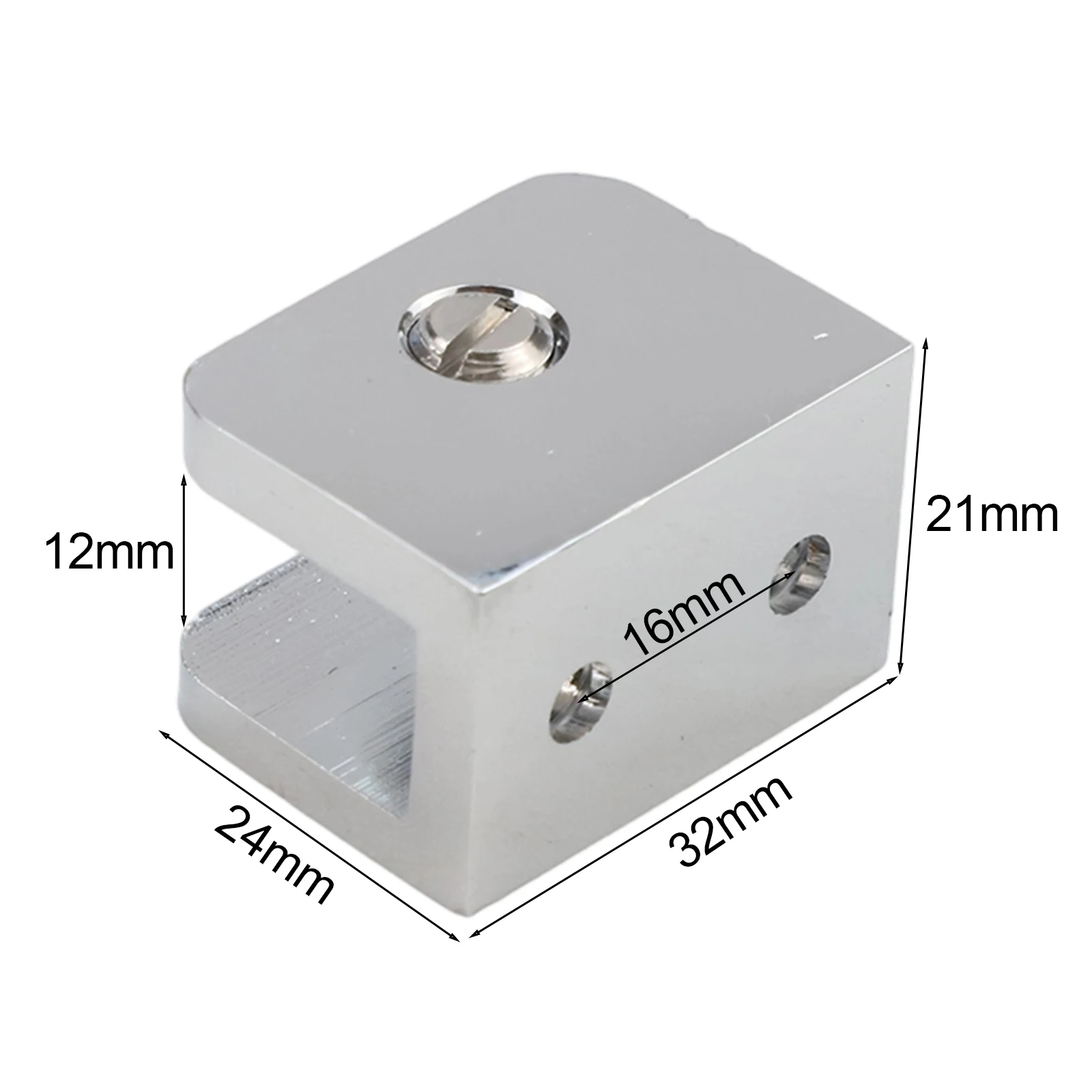 Bathroom Decor Adjustable Glass Brackets Easy Install Shelf Clamps Adjustable Glass Shelf Clamps Compact Size For Decor