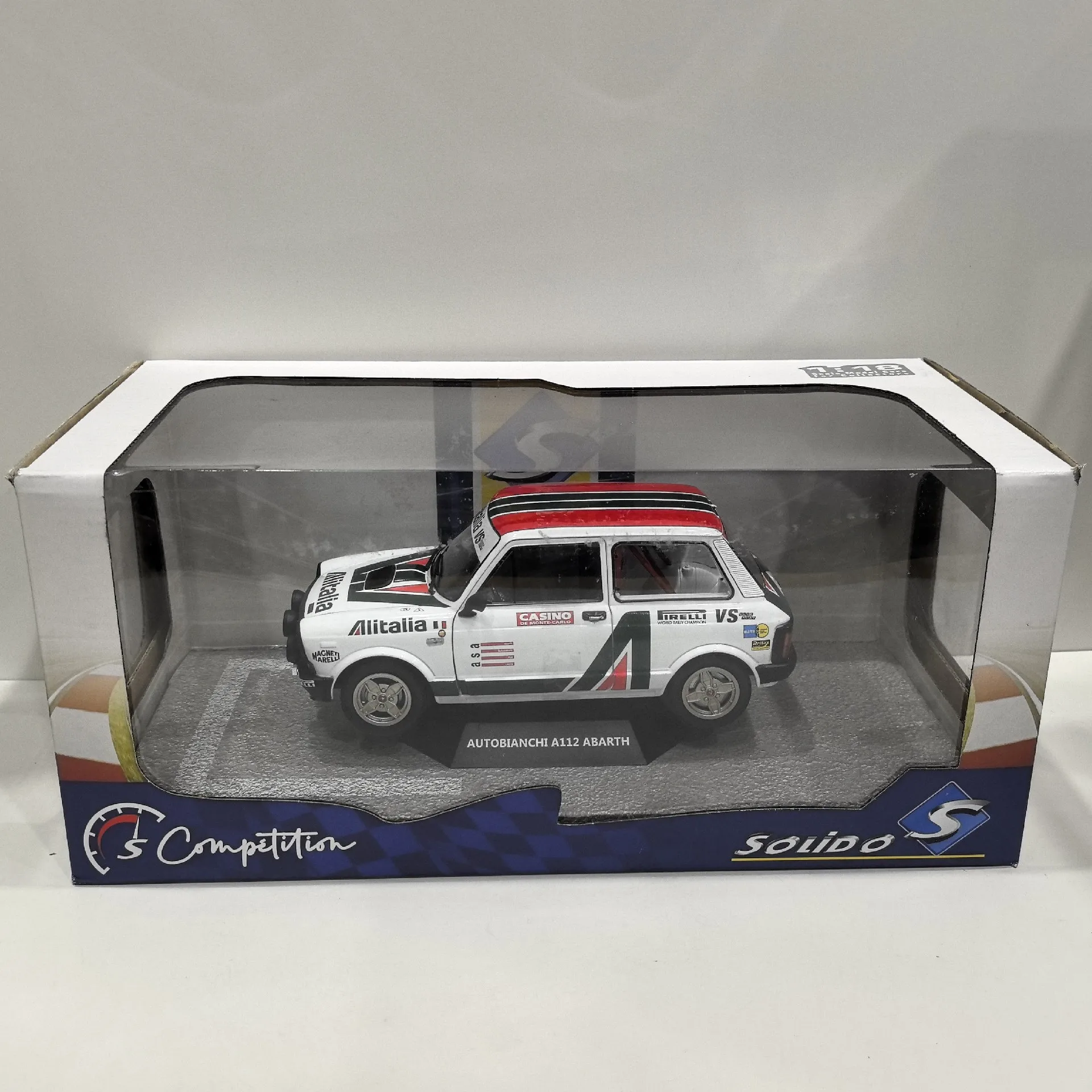 دييكاست سوليدو 1/18 مقياس AUTOBIANCHI A112 1980 سبيكة سيارة نموذج تحصيل لعبة هدية تذكارية عرض حلية