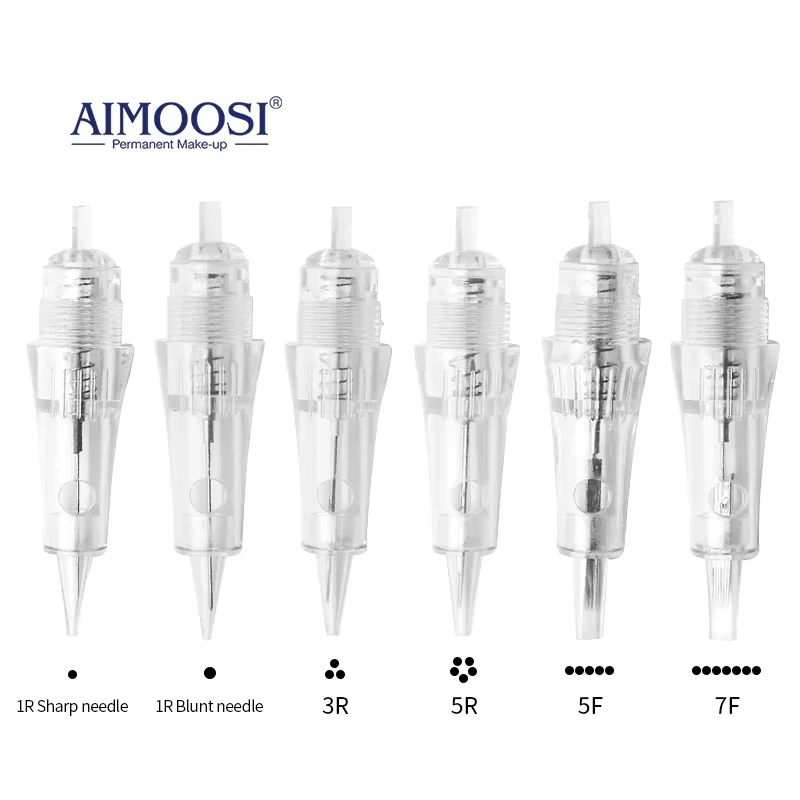 

AIMOOSI Tattoo Needle for A5 Permanent Makeup Machine 15/50/100Pcs PMU Microblading Machines Needles for Eyebrow Lips Supplies