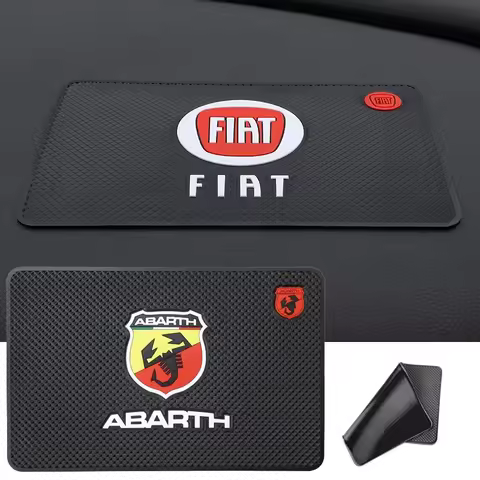 Car Dashboard Non-slip Mat Phone Key Storage Pad For FIAT Abarth 500 Punto Tipo Panda Ducato Stilo Fiorino Doblo Bravo 500c