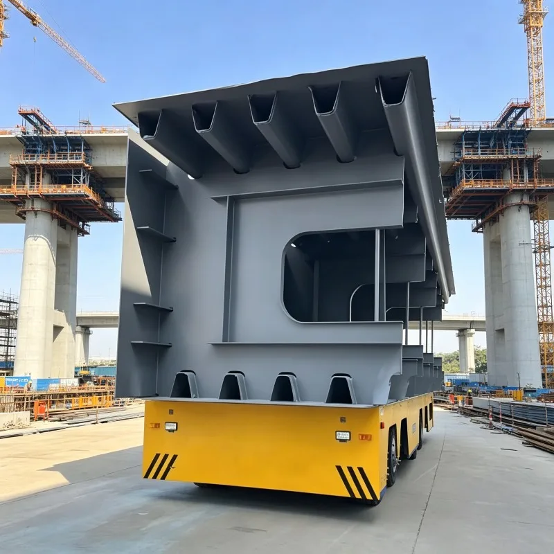 Smart AGV Trackless Electric Transfer Cart 20 Ton Remote Control Rechargeable Battery Steerable Platform Truck for  Logistics