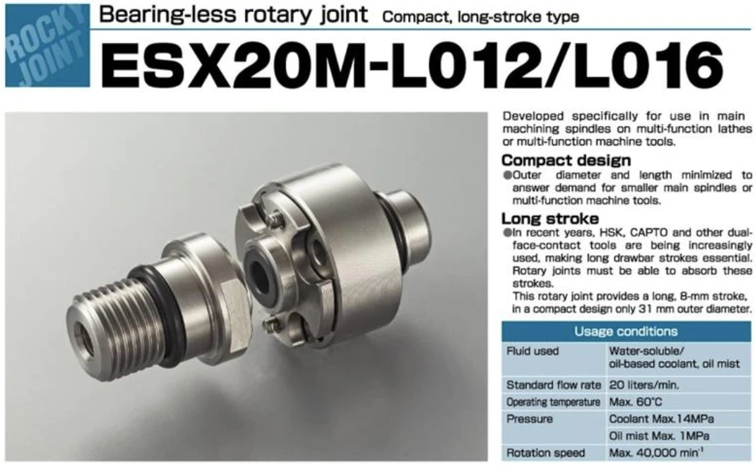 RIX Rotary Joint Unions ESX20M-L012Y ESX20M-L016Y ESX20J-7186Y ESX20M-7566Y SUS RIX12267 RIXC25168 C24254 C25353 ESX20MS-11684
