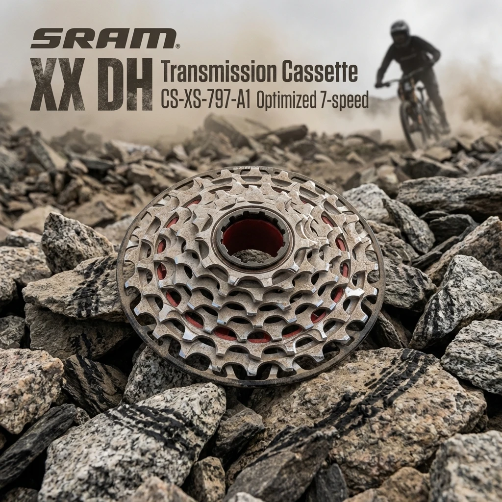 Кассета SRAM XX DH Transmission 10-24T |   7-скоростная трансмиссия T-Type Specific |   Требуется цепь Т-образного типа |   CS-XS-797-A1 |   Оптимизировано DH