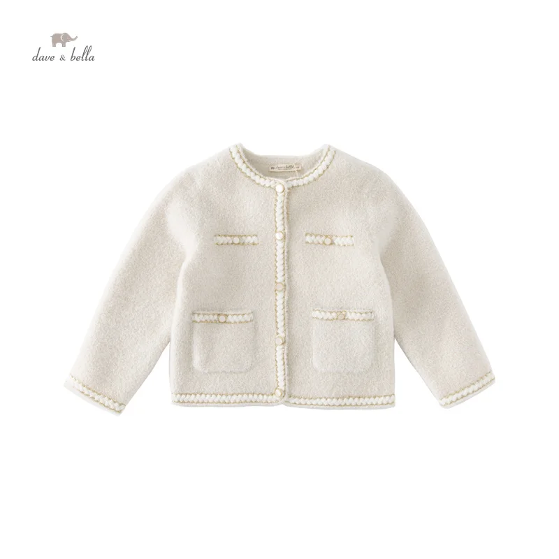 Dave Bella Children's Girl's Autumn Fashion Casual Classy Sweet Cardigan Overcoat Tops Outdoors Sports Party DB3236925