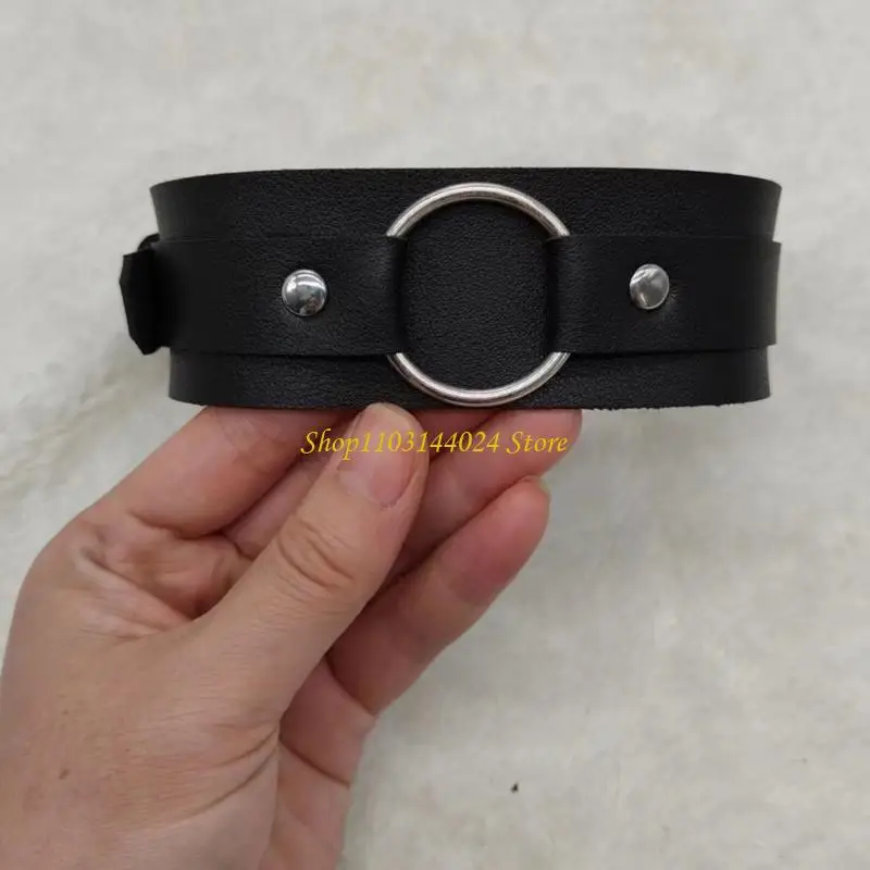 

N5KE Bold браслет из искусственной кожи в готическом стиле, аксессуар для вечеринки в честь Хэллоуина для мужчин