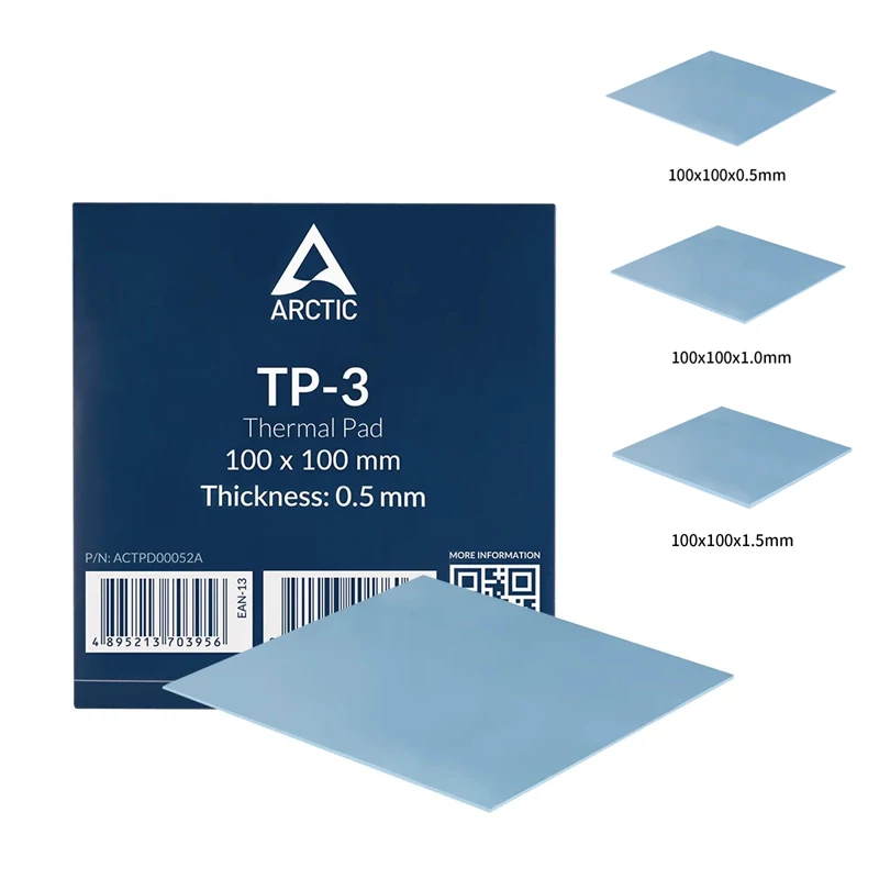 TP-3 thermal conductive silicone pad 100*100*0.5MM heat dissipation thermal conductive silicone grease pad 1.0MM/1.5MM