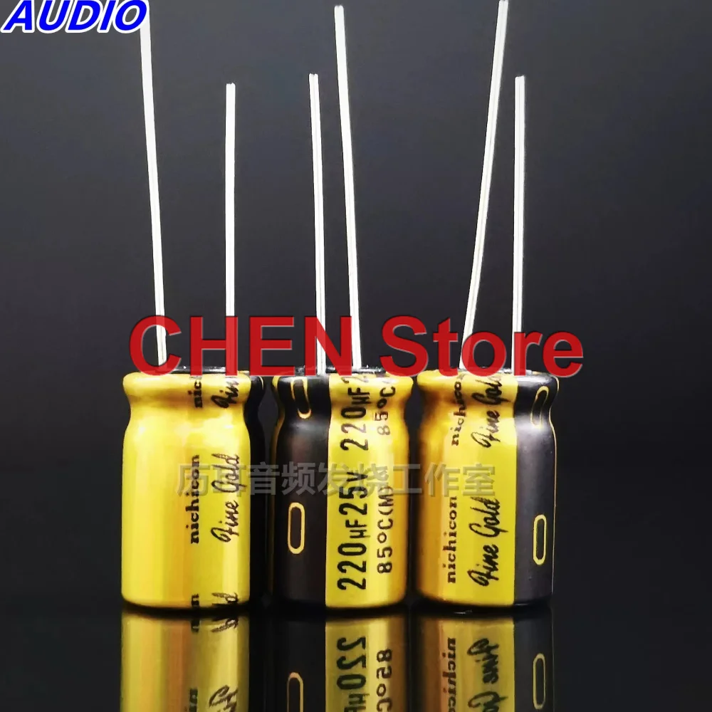 

4PCS/10PCS original NICHICON FG 220UF 25V 10X16MM 85C fine gold audio electrolytic capacitor 25V220UF free shipping