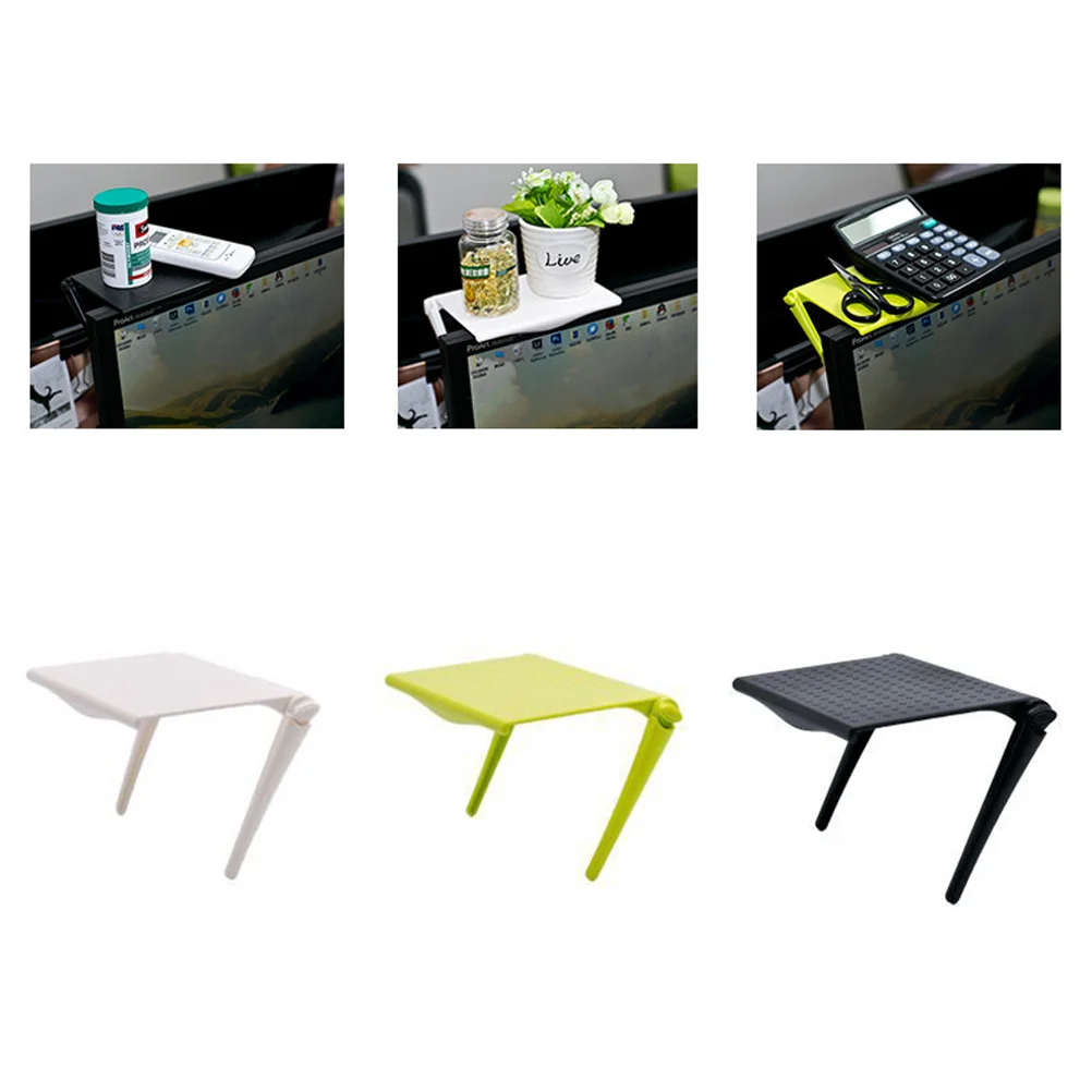 

Screen Storage Bracket Foldable Computer Lcd Display Shelf Multifunction Office Desktop Organizer For Eyeglasses Keys