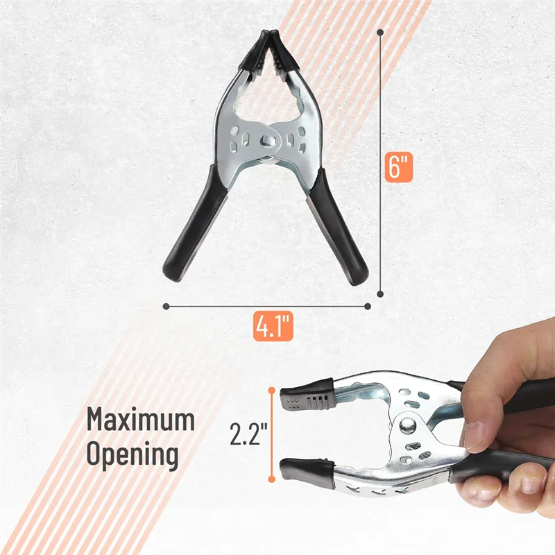 BYBS-Spring Clamps(8-Pack), Heavy Duty,Metal Design, High-Quality Spring Clips Included