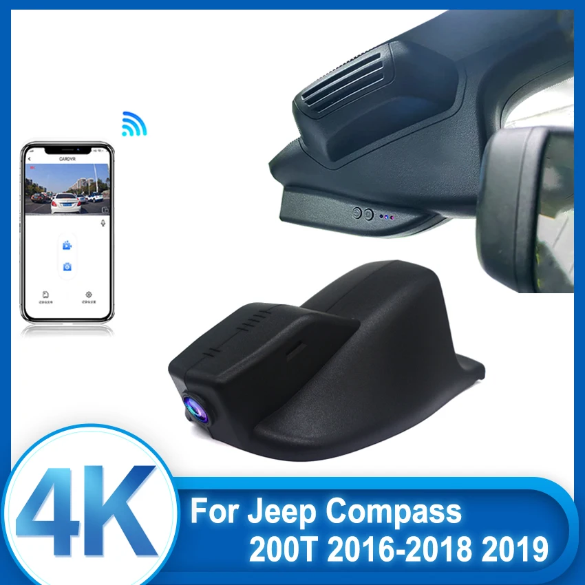 

HD 4K 2160P New ! Plug and play Car DVR Video Recorder Dash Cam Camera For JEEP Compass 200T 2017 2018~2022 Hidden Dash Camera