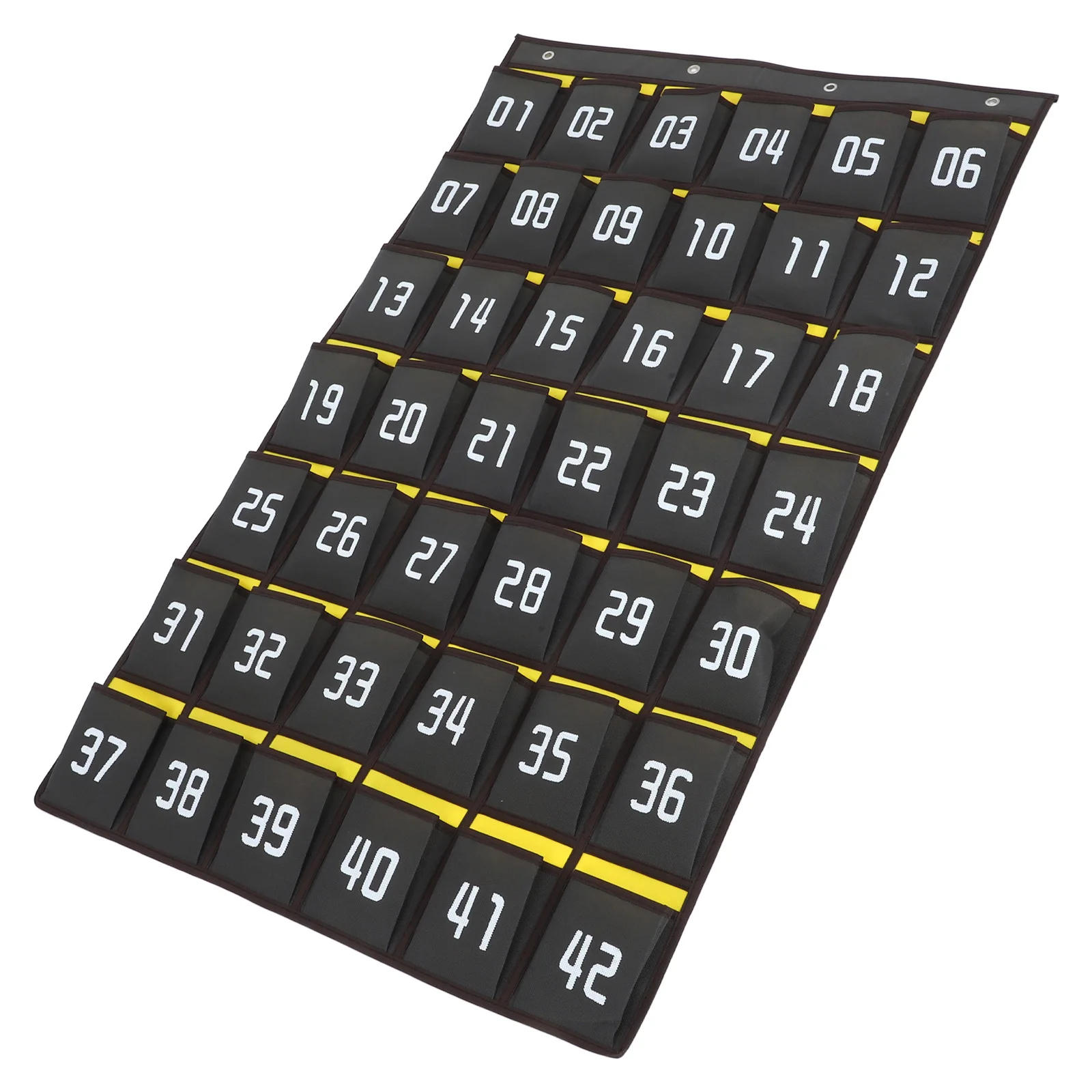 

42 Pockets Debris Storage Bag Classroom Organizer Phones Rack Non-woven Fabric Cell Phone Hanging Bag Wall Mountable Thick