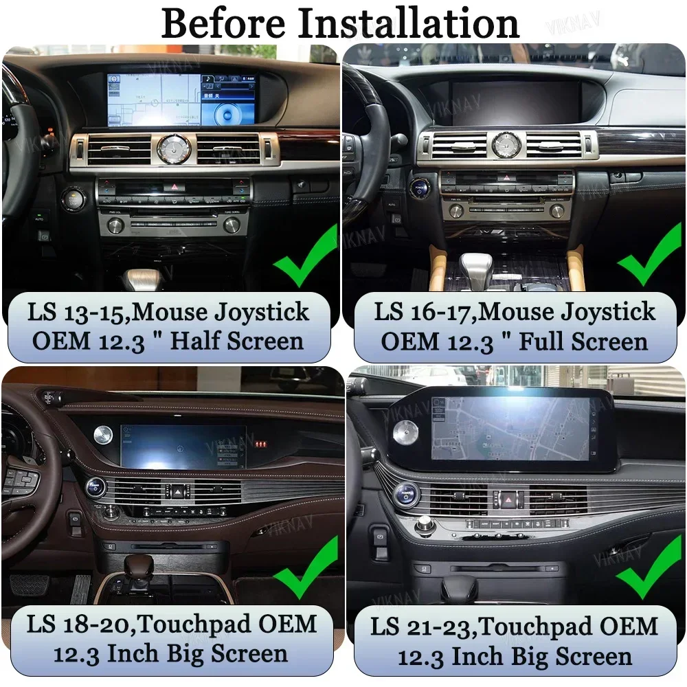 Viknav Linux Decoding Box Interface Upgrade Fit For Lexus LS 2013-2023 Android Auto Wireless Apple CarPlay Decoder Box