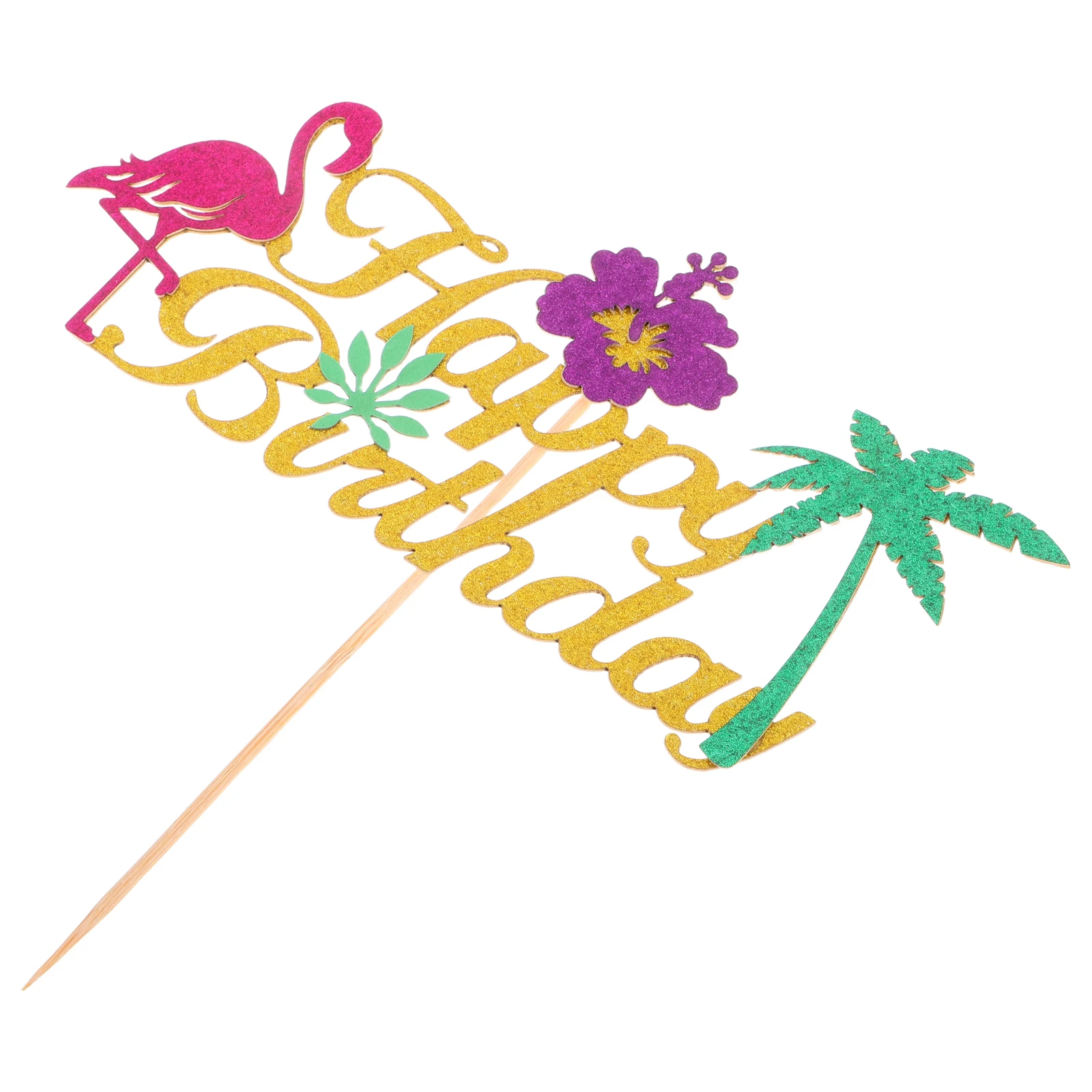 

Hawaiian Cake Tropical Flamingo Summer Cake Decoration Party Paper Topper Beach Theme Girls Aloha Birthday Summer