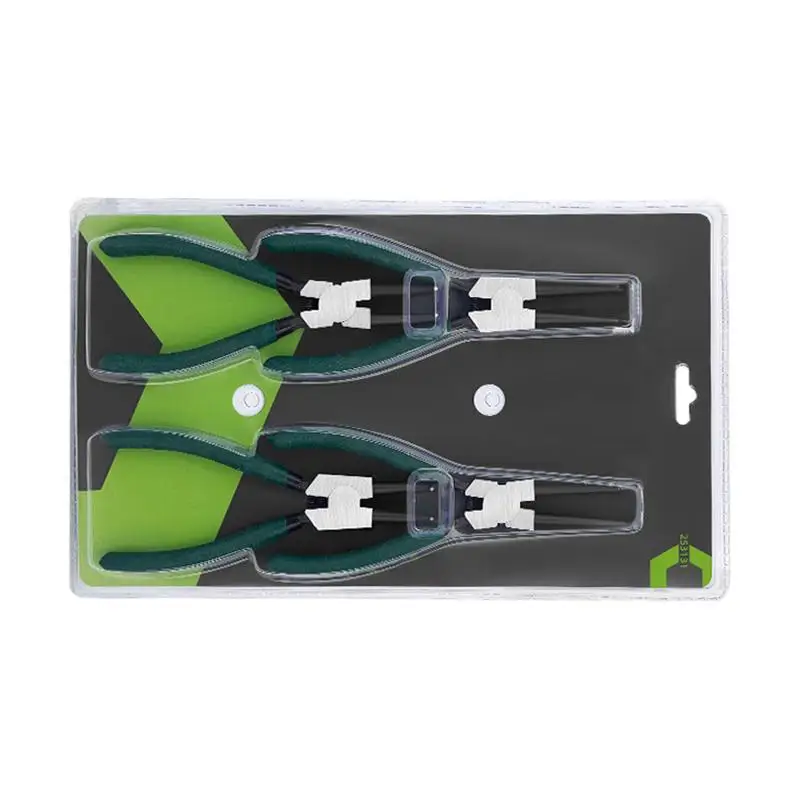 

Snap Ring Pliers 4 Pieces 7 Inch External Circlip Pliers Kit Retaining Removal Tool Steel Clamps Accessories With Straight Bent